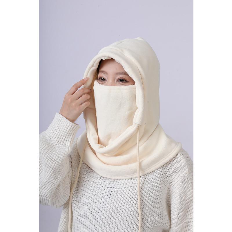 Men and Women Outdoor Cycling Masks for Neck Protection and Cold Protection Integrated with Velvet Face Protection Ski Pullover Hat