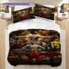 Dynamic Soccer Victory Bedding (1 * duvet cover + 2 * pillowcase, without core) Christmas birthday gift Bedding set Duvet cover and pillowcase
