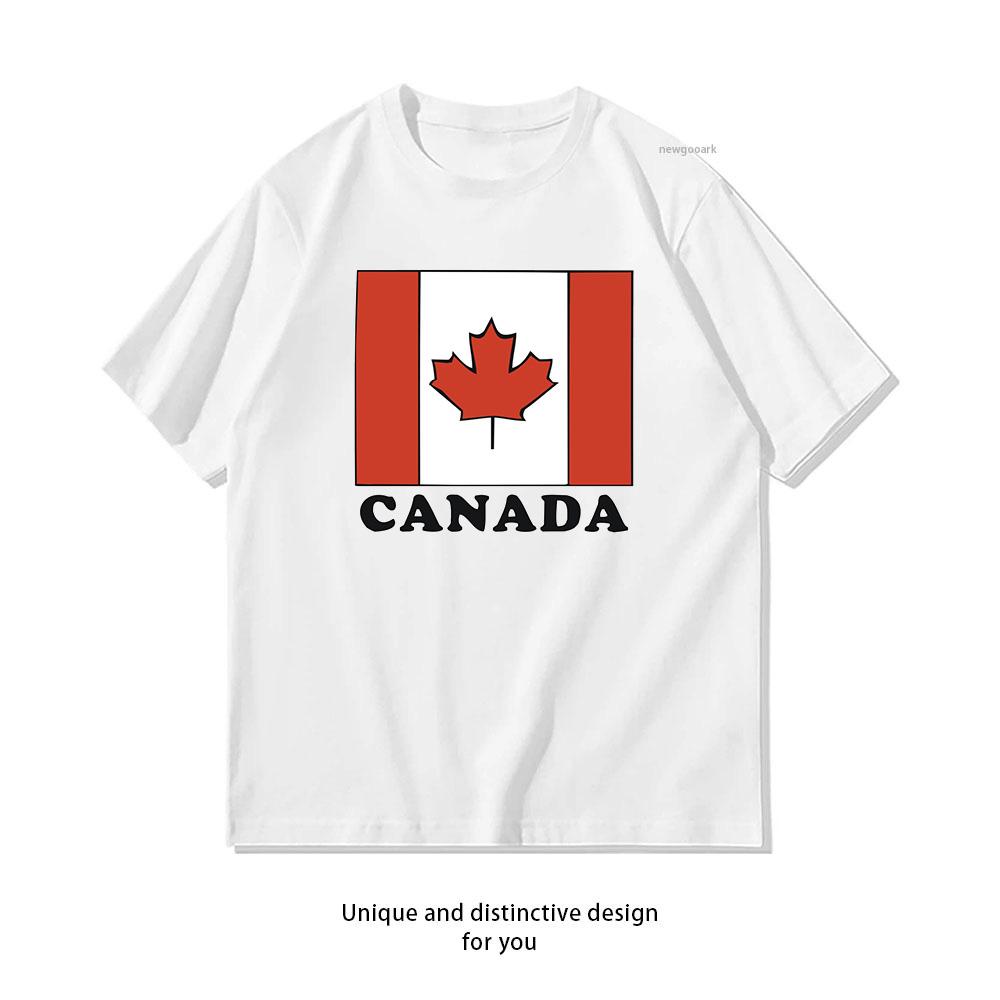 Canada Flag happy canada day Tshirt Woman Man Summer Cotton Graphic T Shirts Adult Streetwear Camisetas Tops Tee