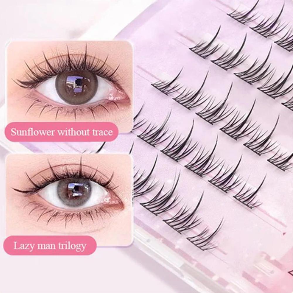Накладные самоклеящиеся пучки ресниц Accurate Lashes самоклеящиеся DIY наращивание ресниц