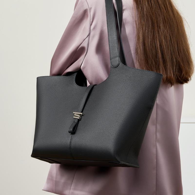 Hifashion Роскошные Натуральная Кожа Большие Сумки Под Мышку На Плечо Для Женщин 2025 Тренд Дизайнерские Сумки-Шопперы Женские Сумки Для Офиса