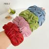 PROLY New Fashion Women Headband Adult Wide Side Solid Color Hairband Center Knot Turban Casual Hair Accessories
