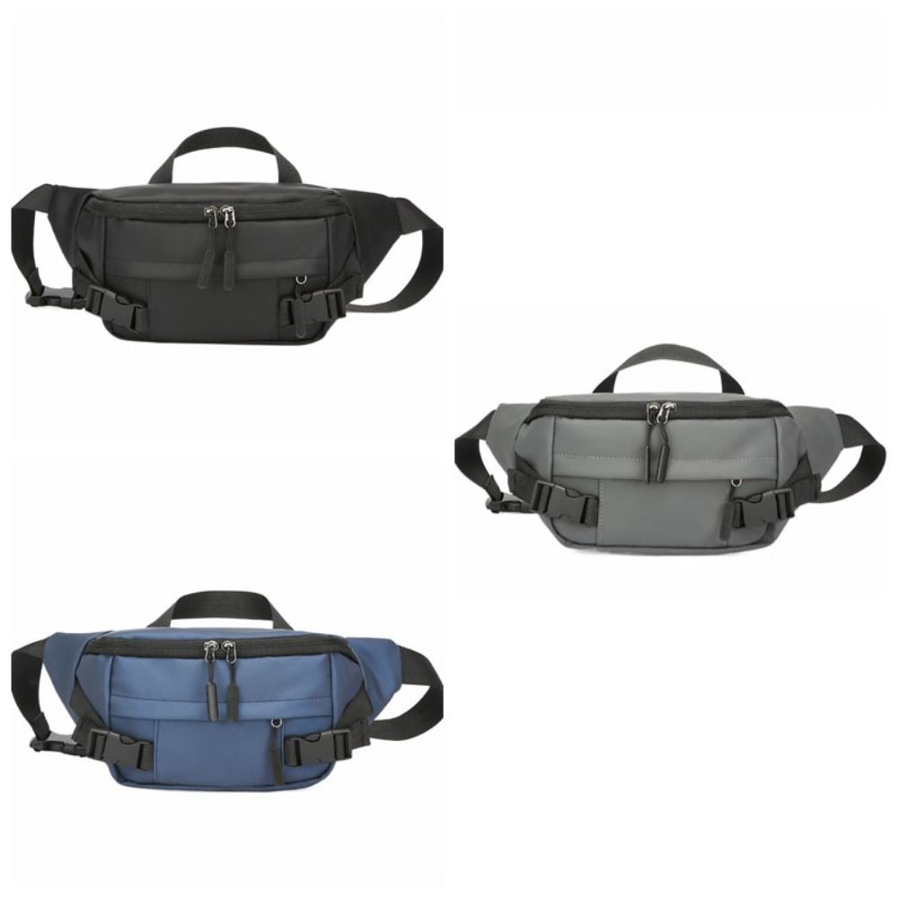 Multi-function Running Waist Bags Solid Color Fanny Phone Pack Simple Men Chest Bag  Running