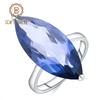 Gb 11 .45ct Marquise Natural Iolite Blue Mystic Quartz Gemstone Ring 925 Sterling Silver Rings For Woman Fine Jewelry