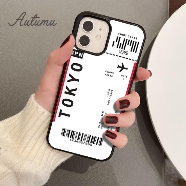 Чехол для телефона Funny Airport Code для iPhone 11 12 13 14 Pro Max mini X XR XS SE 2020 6S 7 8 Plus Samsung Galaxy S21 S22