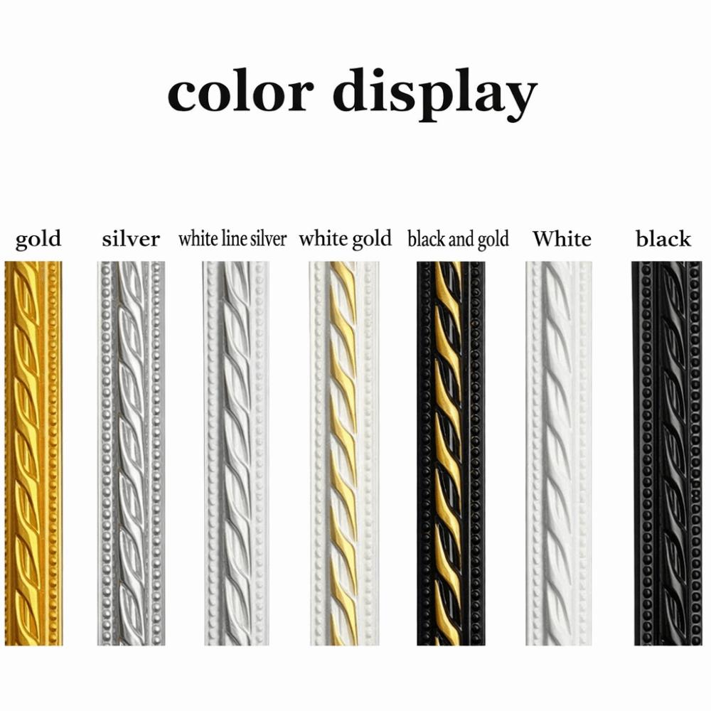 1мx12мм Декоративная линия для стен Самоклеящаяся Имитация тиснения Потолочный плинтус Водонепроницаемая 3D Декоративная отделка для дома