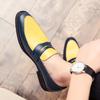 New Men's Mix Color Casual Shoes Red Yellow Blue Slip On Penny Loafers Formal Wedding Prom Dress Homecoming Footwear