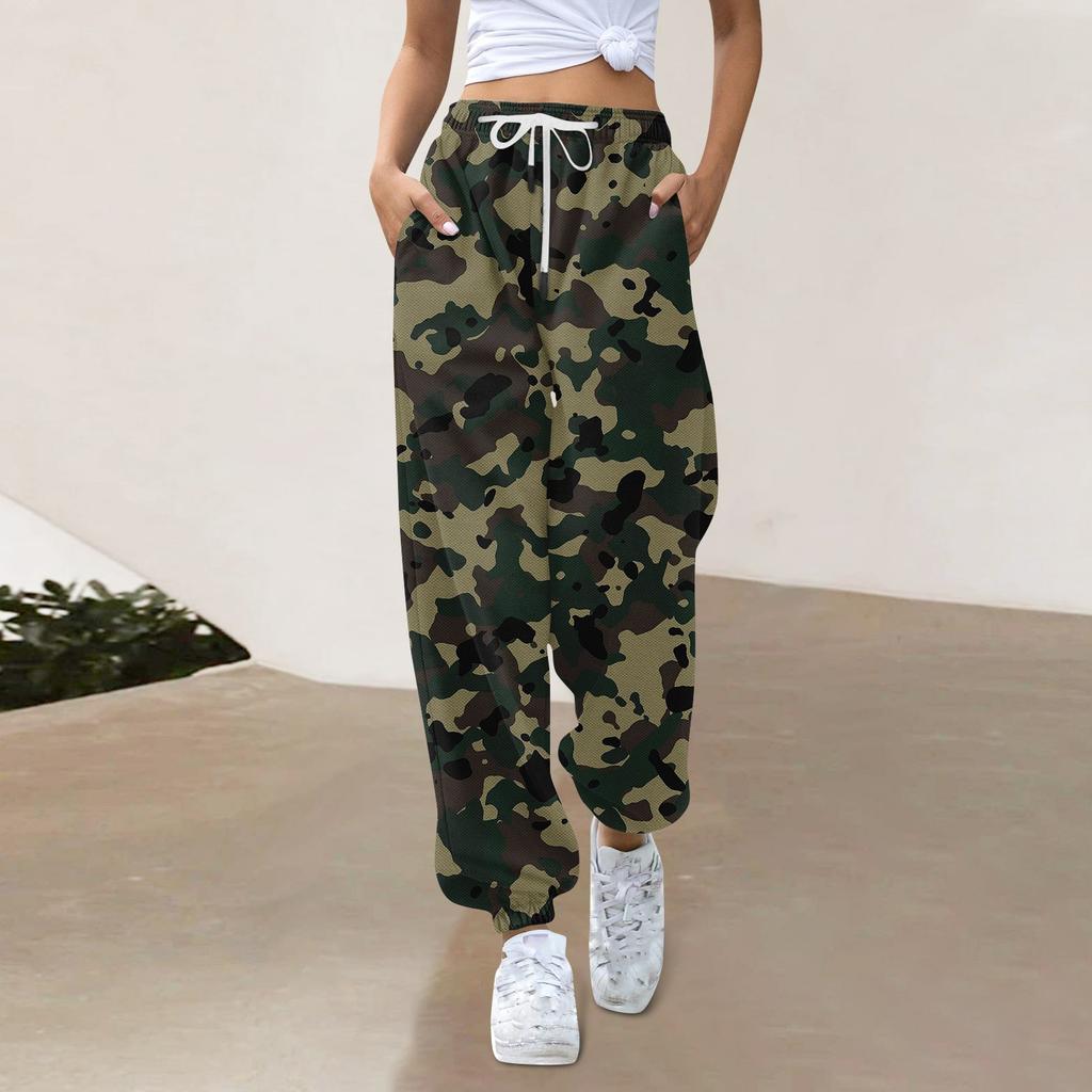 Women's Casual Fashion Sweatpants  Print Casual Pants