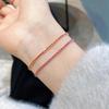 Women's Pure Silver Red Rope Bracelet - Niche Design, Handwoven New Year Jewelry