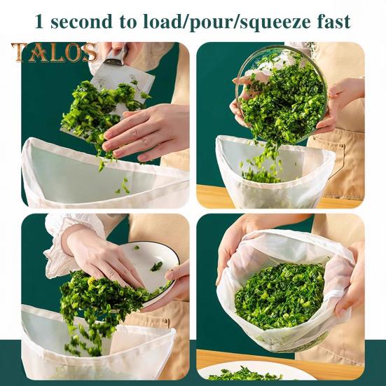 3 шт. сетчатых мешочка из марли для орехового молока, соевого молока, многоразовые мешочки для процеживания начинок для пельменей, неотбеленное тканевое сито для приготовления пищи, выпечки, сокоотжима