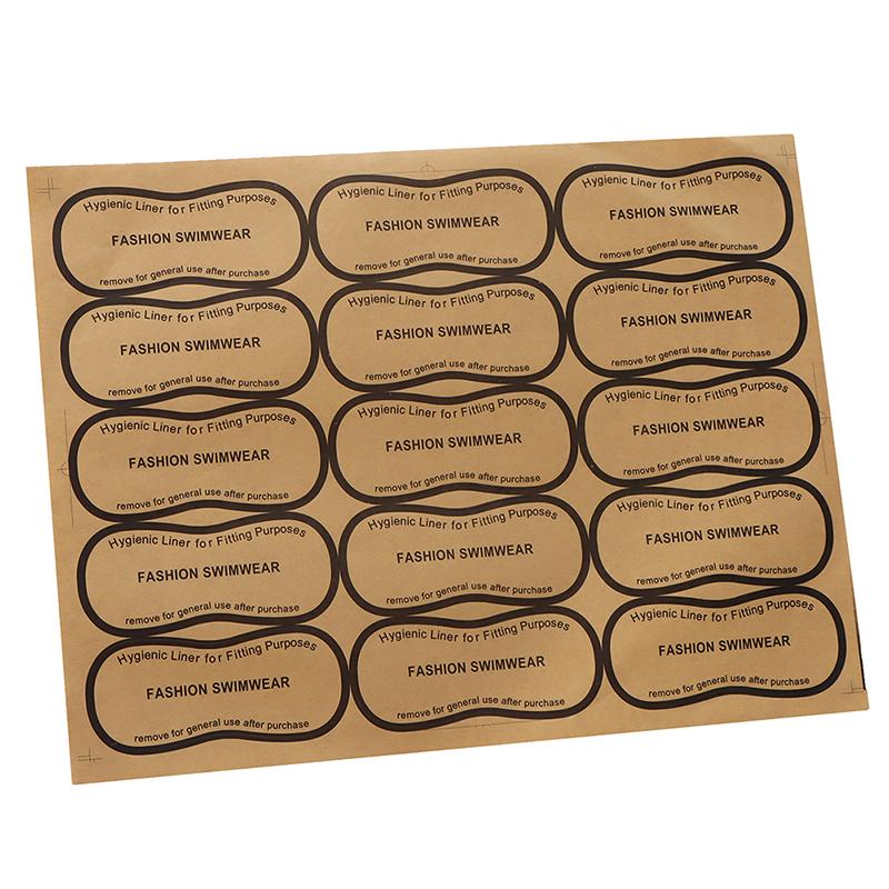 30Pcs/Set Hygiene Label Clear Tape Swimwear Underwear Try On Label