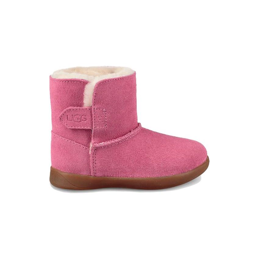 UGG Килан Замшевые Ботинки на Липучке Флисовые Зимние Детские ботинки Розовые 1096089T-PAZ