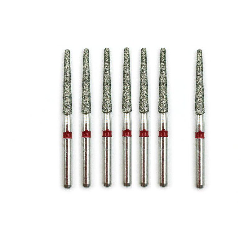 10 шт. стоматологические алмазные боры FG высокоскоростные боры для полировки и сглаживания зубных боров 1,6 мм TF-12F