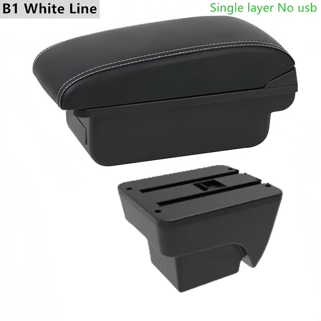 gzcr6 Car Armrest Box For SEAT IBIZA  2017-2024 Leather Arm Rest Center Console Storage USB Arm Rest Decoration Interior Parts