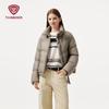 Women's Casual Stand Collar Short Down Jacket