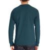Men's Long-sleeved Shirt Solid Casual Bottom Shirt Slim Fit Round Neck Men's T-shirt