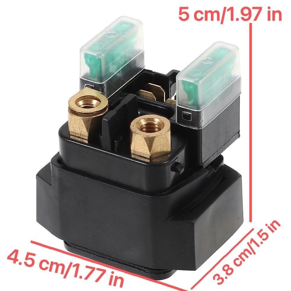 1.97 x 1.77 x 1.50 in Starter Solenoid Relay Black Starter Relay Solenoid  for Raptor