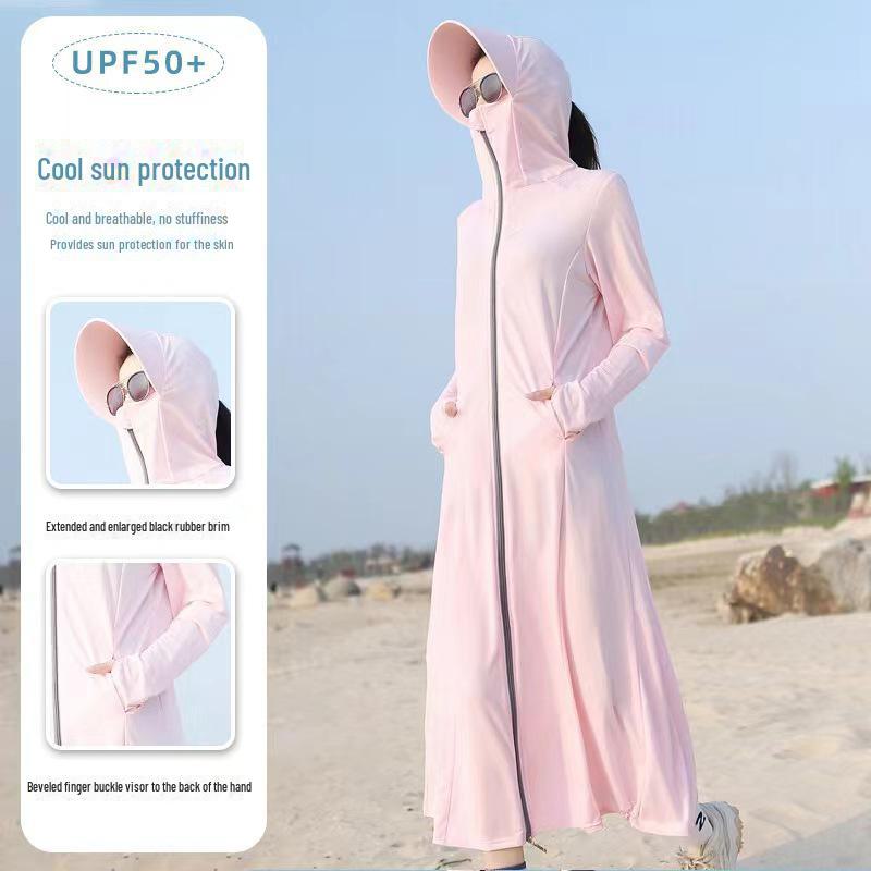 Женская рубашка для велоспорта Ice Silk с защитой от ультрафиолета — легкая, защита от солнца на все тело летом