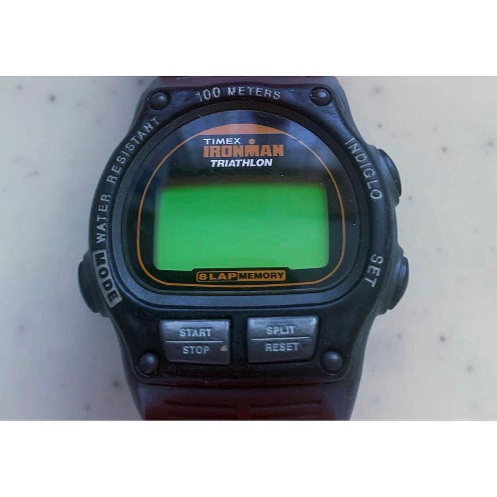 Б/у TIMEX Iron Man Черный x Красный 00-е Перепечатка Винтаж Кастомный