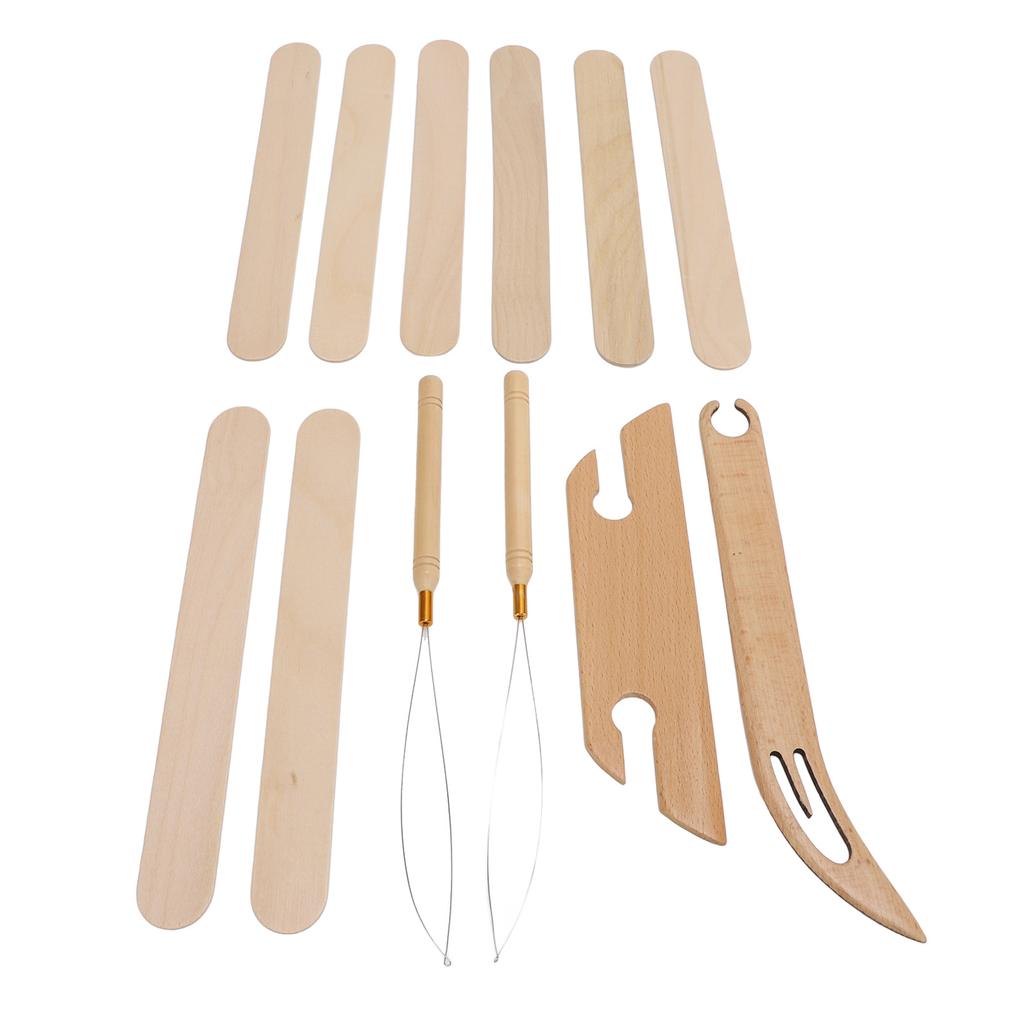 Набор из 12 шт. ткацких челноков для станков, челноки из бука, набор инструментов для детей, взрослых начинающих, рукоделие
