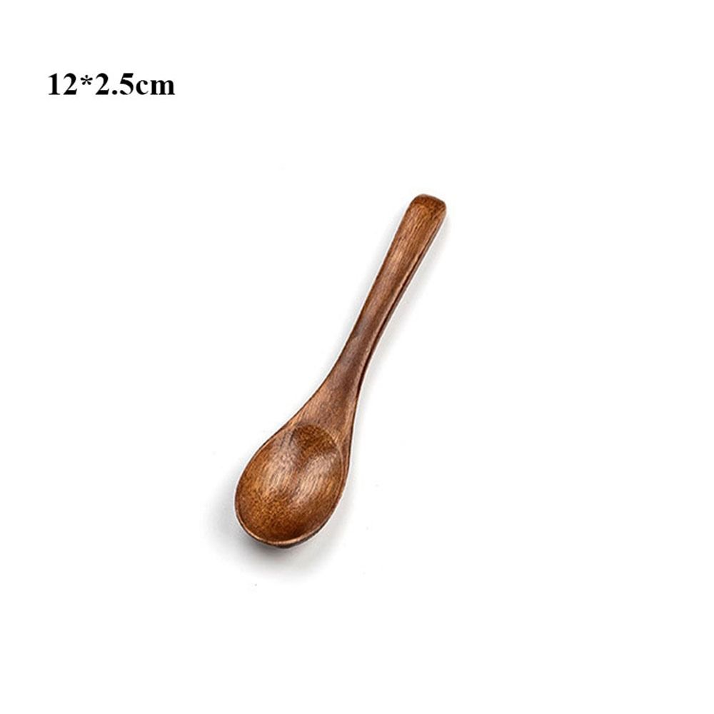 Натуральная деревянная ложка ручной работы для риса, супов, новая столовая посуда, столовые приборы, кухонные аксессуары