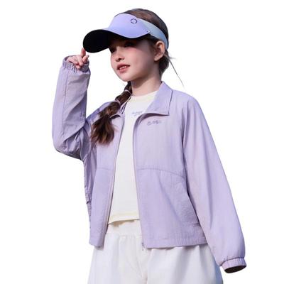 Легкая куртка ASK JUNIOR для девочек с воротником-стойкой, защита от солнца