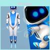 Костюм для косплея Astro Bot Полиэстеровый комбинезон для игрового мероприятия, наряд для переодевания