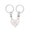 Gifts Couples Friendship Separable Heart Pendant Key Ring Building Block Keychains Key Buckle