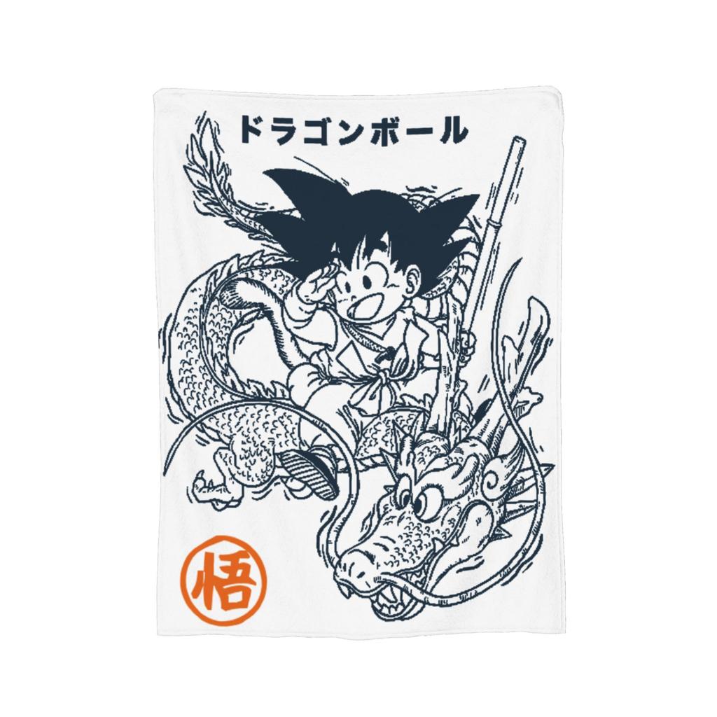 Фланелевое одеяло-коллаж с Гоку DBZ Японское аниме Потрясающие пледы для дома, отеля, дивана 125*100 см Плюшевое тонкое одеяло,