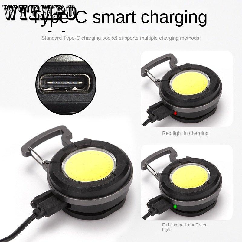 Мини-фонарик с брелоком, походный фонарь с пряжкой, портативный рабочий фонарь с зажимом для кепки, мощный фонарь для кемпинга