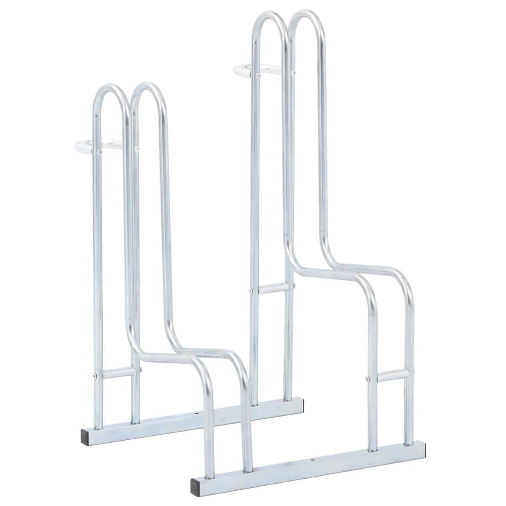2 Bike Freestanding Bike Stand Galvanized Steel