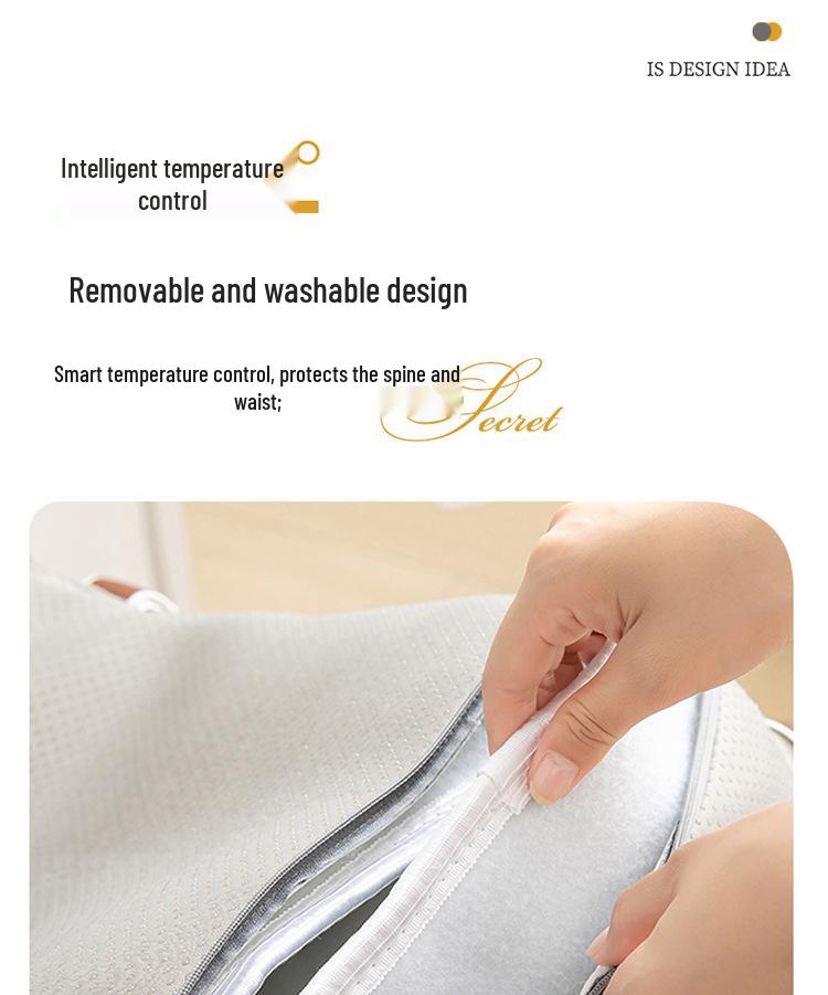 Подогреваемая подушка для офисного кресла со съемной, моющейся спинкой - Идеально для зимнего комфорта