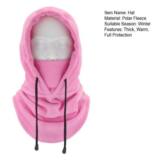 Женская зимняя шапка-балаклава Yousheng, толстая теплая флисовая ветрозащитная велосипедная защитная маска, регулируемая, полная защита для путешествий на открытом воздухе в холодную погоду