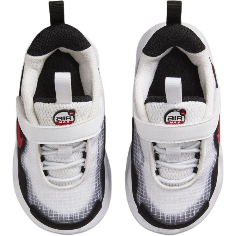 Nike Air Max Nova TD Белые Черные Красные Детские Кроссовки Университетский Красный FN4461-102