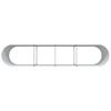 Raised Bed Brown 400 x 80 x 81 cm Steel