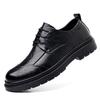 Fashion Cow Leather Fashion Casual Leather Shoes for Men Spring Autumn New Designer Lace-up British Style Groom Wedding Shoes Male