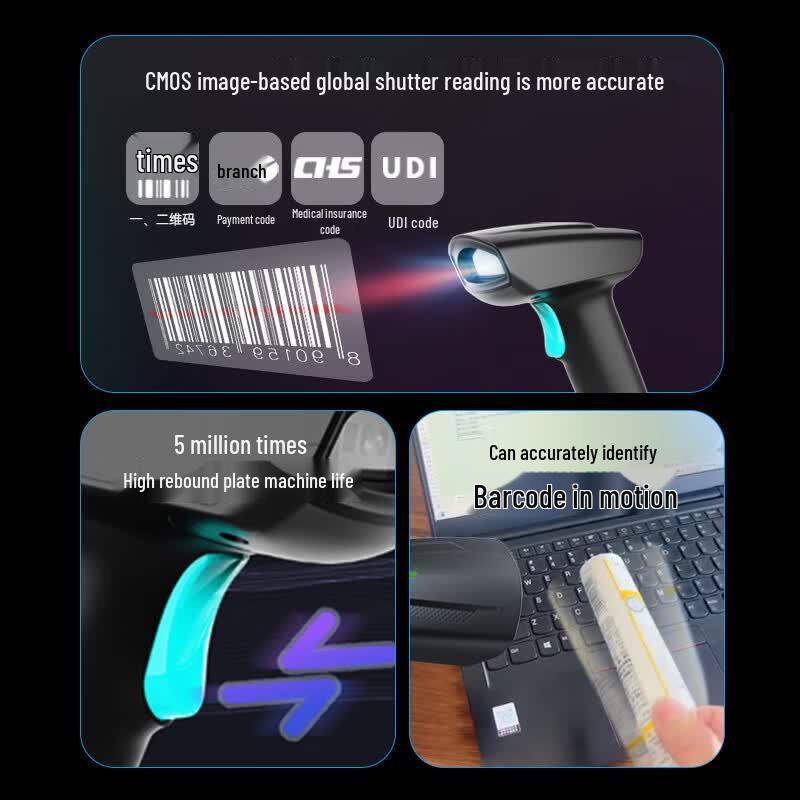 Hysoon S28H Wired 1D/2D Barcode Scanner