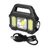 Camping Light Solar Operated Rechargeable Portable Multifunctional 6 Modes Adjustable Illumination Side Light