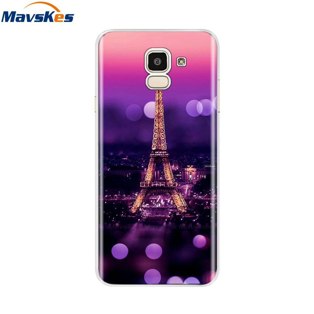 Чехол для Samsung Galaxy J6 2018 Мягкая задняя крышка из ТПУ-силикона sДля Coque Fundas Samsung J6 2018 J6 Plus 2018 Мягкие чехлы для телефона