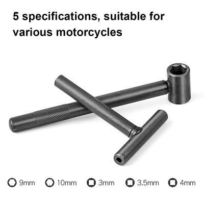 2 шт. Т-образные клапаны двигателя мотоцикла, винт, регулировочный ключ, набор инструментов для ремонта мотоцикла, скутера