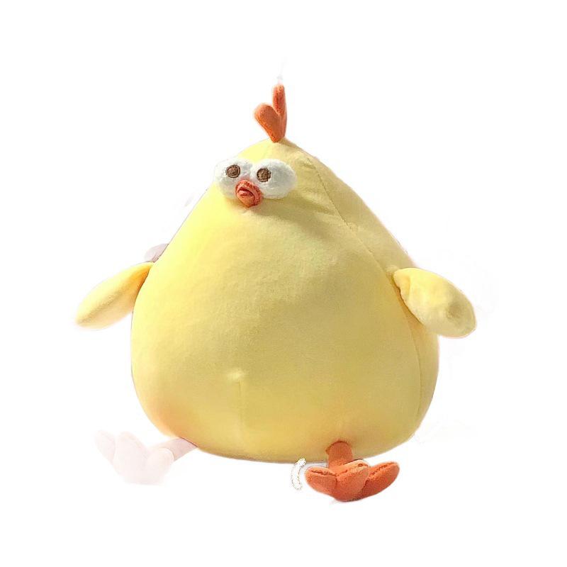 Большая Милая Плюшевая Кукла Подушка - Дизайн Желтого Цыпленка, Идеальный Подарок на День Рождения для Мальчиков и Девочек