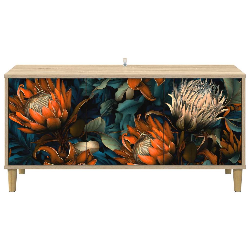 TV Cabinet LOCHEM 102 x 33 x 50 cm Sonoma Wood Material