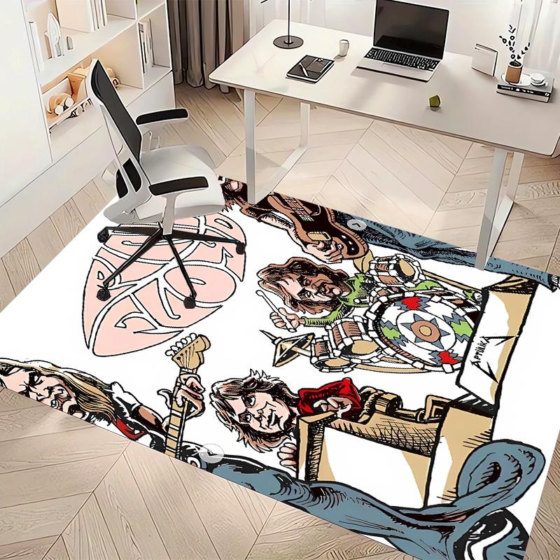 Rock Band P-Pink F-Floyd Printed Absorbent Washable Carpet, Non-Slip Bathroom Mats, Kitchen Rugs, Yoga Mat,Living Room Entrance, Camping Picnic Rugs