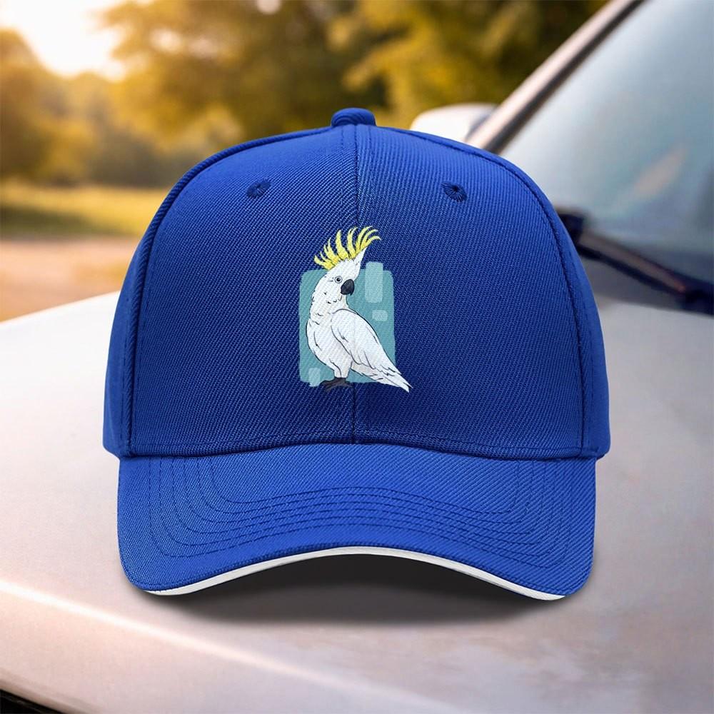 Cockatoo Graphic Baseball Cap Adjustable Curved Brim Lightweight Unisex Hat for Outdoor Casual Daily Use