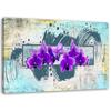 Canvas Print, Purple Orchids Abstract