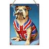 BULLDOG CIGAR Винтажная Ретро Металлическая Жестяная Настенная Вывеска Табличка Мужская Комната Бар Паб Британский Алюминий