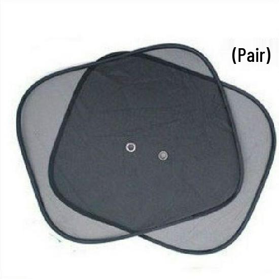 Black Mesh Car Sunshade, 44x36CM, Summer Edition