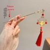 Ancient Style High-End Chinese Sandalwood Tassel Hairpin for Hanfu Costume Updo