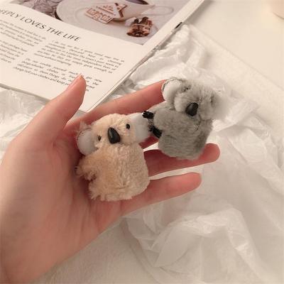 3D Плюшевая заколка-коготь для волос - Милая мультяшная меховая заколка для челки для женщин