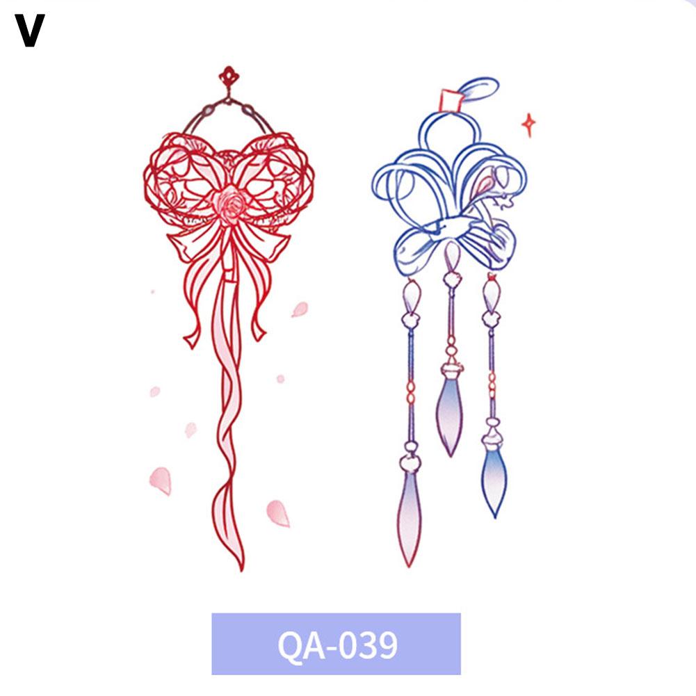 Красочные наклейки-тату с бабочками, водостойкие, долговечные, милые, японские, дофаминовые, смываемые татуировки G1S6